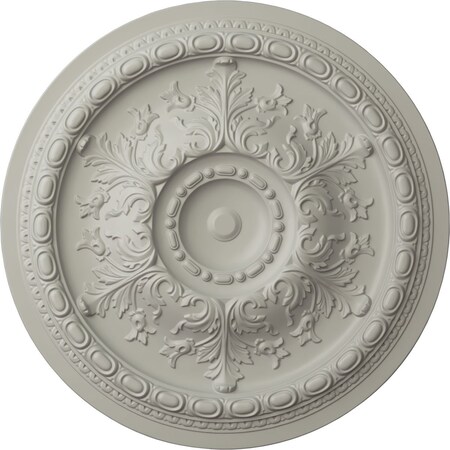 Ekena Millwork Oslo Ceiling Medallion (Fits Canopies up to 7 5/8"), Hand-Painted Pot of Cream, 38 3/8"OD x 2 7/8"P CM38OSPCF